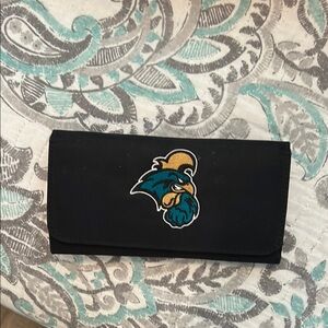 Black CCU Wallet with Embroidered Logo